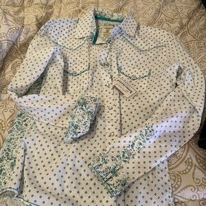 Panhandle Rough Stock Women's Snap Western Shirt Size S. , New